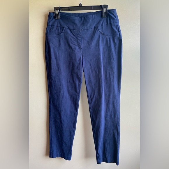 Ruby Rd. Navy Cropped Pants - Picture 2 of 5